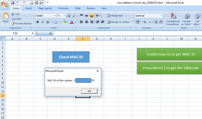 define sub in excel vba on mac