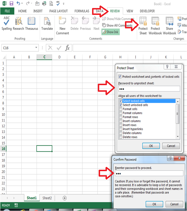 How to lock cell and protect sheet in excel - Excelhub