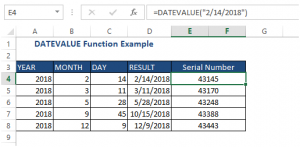 Datevalue excel как пользоваться